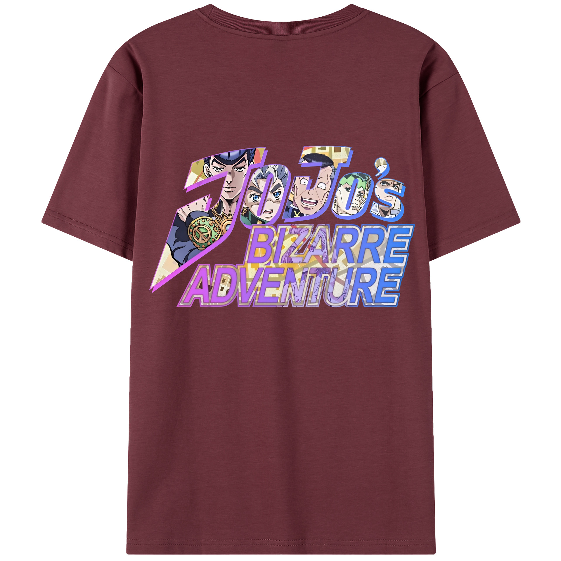 （画像用） ジョジョの奇妙な冒険 JoJo's Bizarre Adventure 綿100％半袖Tシャツ（背面プリント）
